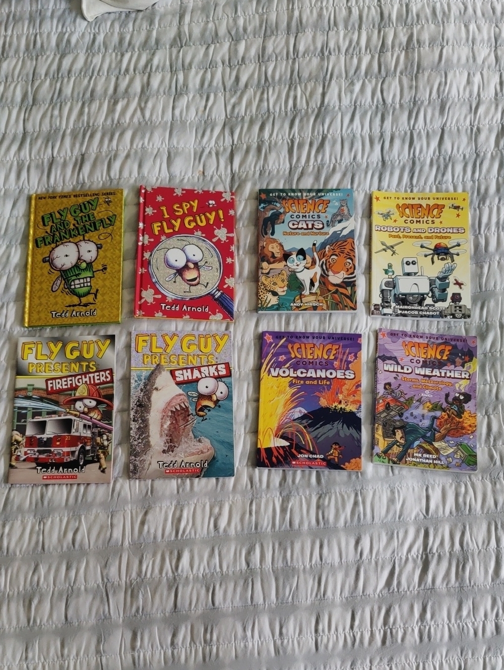 Lot Of 8 Childrens Books Graphic Novel Educational Y2K Retro Young Readers